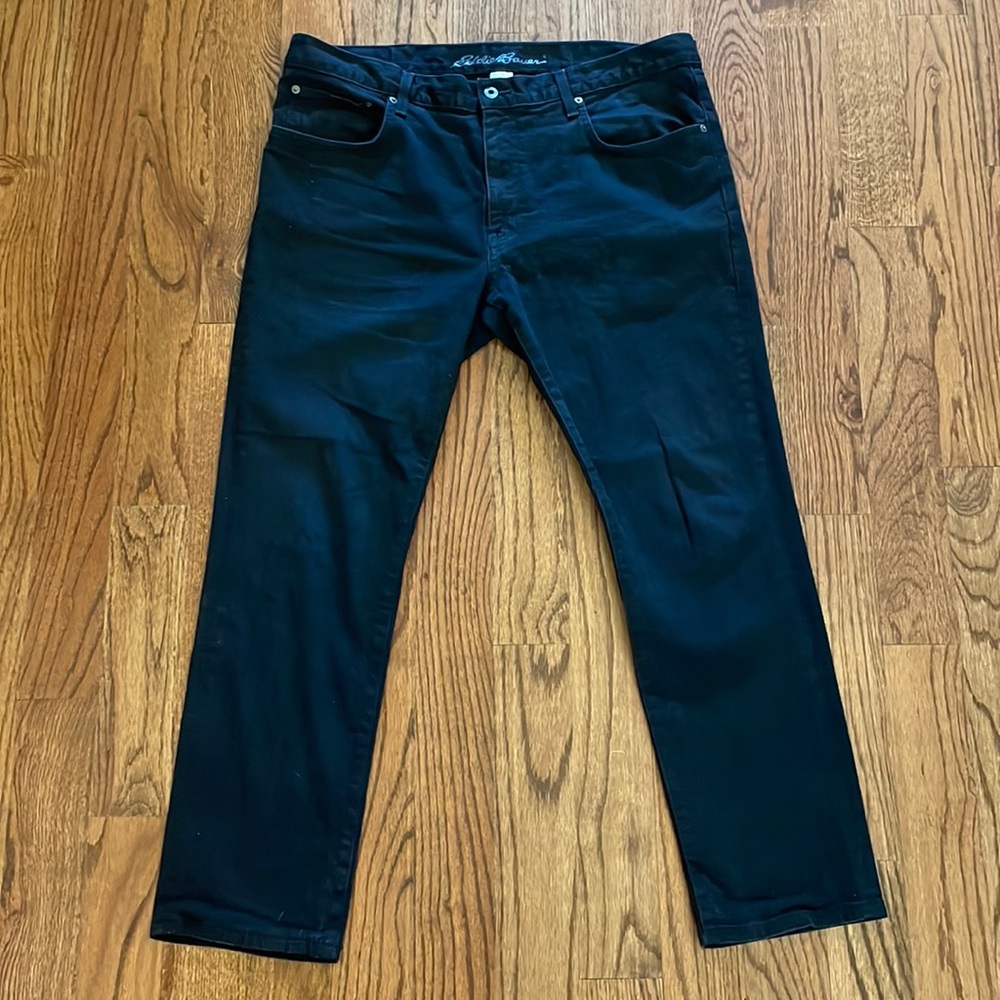NWOT Eddie Bauer Slim Fit Black Jeans 38x30